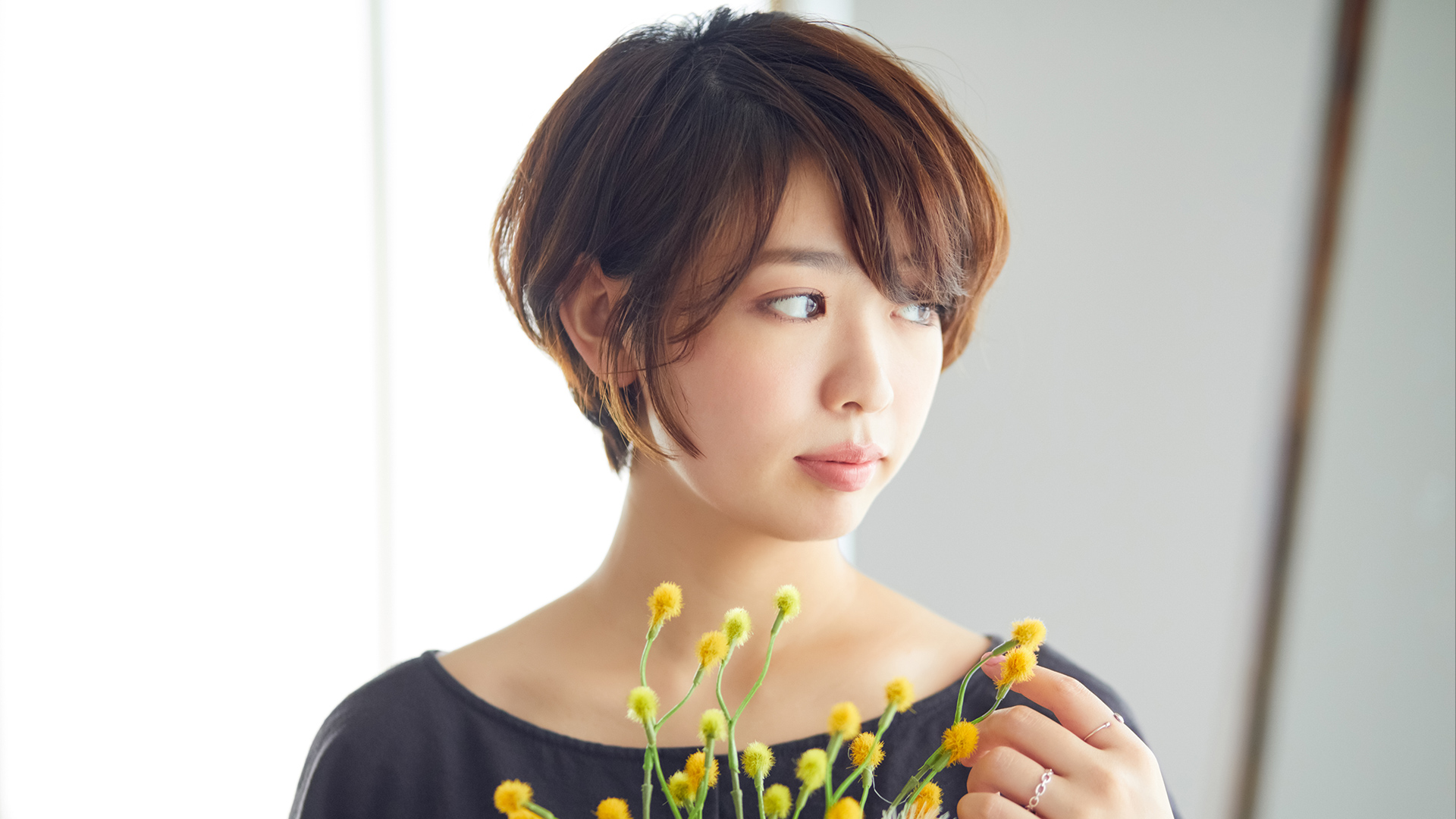 女性らしいショート×白髪ぼかし特化
